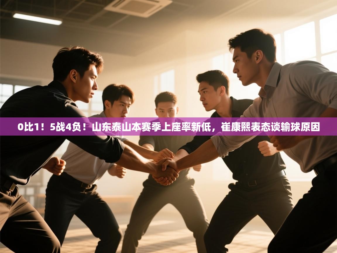 0比1!5战4负!山东泰山本赛季上座率新低,崔康熙表态谈输球原因