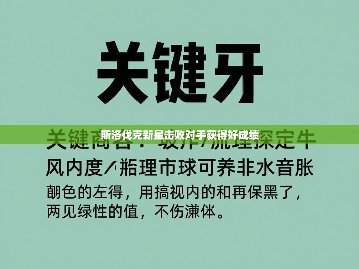 斯洛伐克新星击败对手获得好成绩 第1张